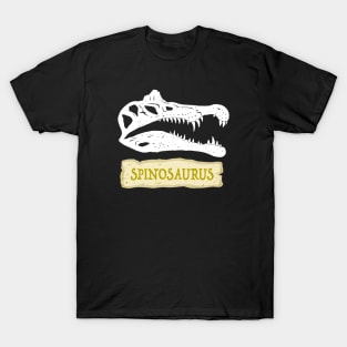 Spinosaurus Dinosaur Skull T-Shirt